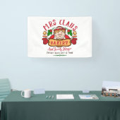 Mevrouw, Claus Bakery-kerst Noordpool Spandoek (Beurs)