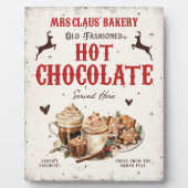 mevrouw Claus’ Bakkerij Hot Chocolate Christmas Fotoplaat (Voorkant)