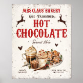  mevrouw Claus’ Bakkerij Hot Chocolate Christmas Poster (Voorkant)