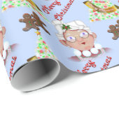Mevrouw Claus Cadeaupapier (Rol Hoek)