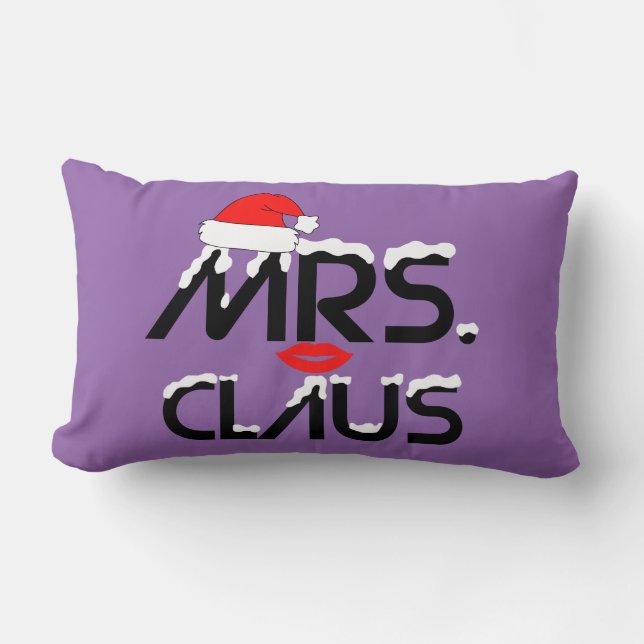 Mevrouw Claus Couples Pillow Kussen (Voorkant)