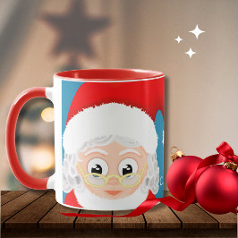 Mevrouw Claus Custom Vrolijk Kerstfeest Koffiemok