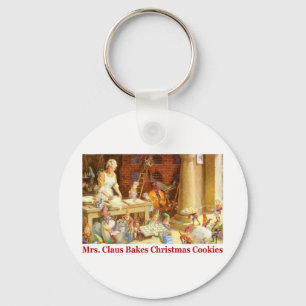 Mevrouw Claus en de Elves Bake-kerstkoekjes Sleutelhanger