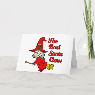 Mevrouw Claus Feestdagen Kaart