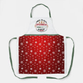 Mevrouw Claus Gingerbread Bakkerij Kerstmedium Schort (Voorkant)