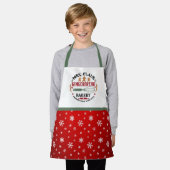 Mevrouw Claus Gingerbread Bakkerij Kerstmis Klein  Schort (Gedragen)