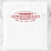 Mevrouw Claus gingerbrood bakkerij sticker (Tas)