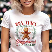 Mevrouw Claus Gingerbrood Kerst van bakkerij Tri-Blend Shirt