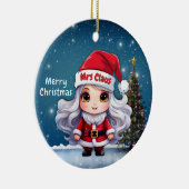 Mevrouw Claus 🤶 🎄 Keramisch Ornament (Rechts)