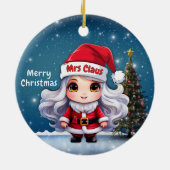 Mevrouw Claus 🤶 🎄 Keramisch Ornament (Achterkant)