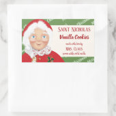 Mevrouw Claus Kerstfeestdag Gift Rechthoekige Sticker (Tas)