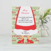 Mevrouw Claus kerstkaart (Staand voorkant)