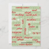 Mevrouw Claus kerstkaart (Achterkant)