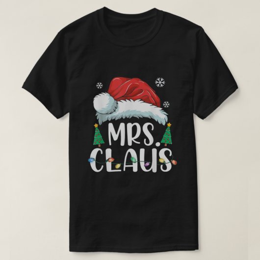Mevrouw Claus Kerstmis T-shirt (Design voorkant)
