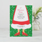 Mevrouw Claus Kerstparty Kaart (Staand voorkant)