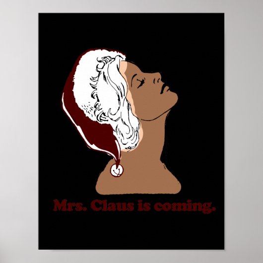 Mevrouw Claus komt eraan Poster (Voorkant)