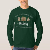 Mevrouw Claus North Pole Gingerbrood Kerst van bak T-shirt (Voorkant)