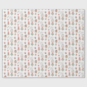 Mevrouw Claus North Pole Wrapping Paper Cadeaupapier (Vlak)
