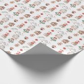 Mevrouw Claus North Pole Wrapping Paper Cadeaupapier (Hoek)