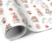 Mevrouw Claus North Pole Wrapping Paper Cadeaupapier (Rol Hoek)