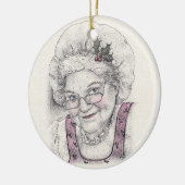 Mevrouw Claus Ornament (Links)