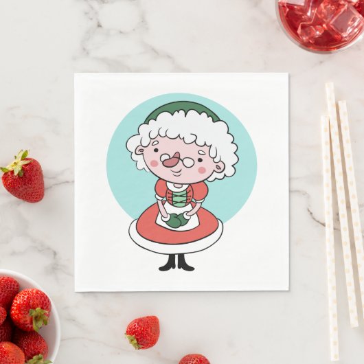 Mevrouw Claus papieren luiers Servet (Insitu)