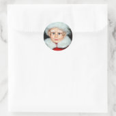 Mevrouw Claus Ronde Sticker (Tas)