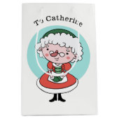 Mevrouw Claus, speciale mediumcadeautas Medium Cadeauzakje (Voorkant)