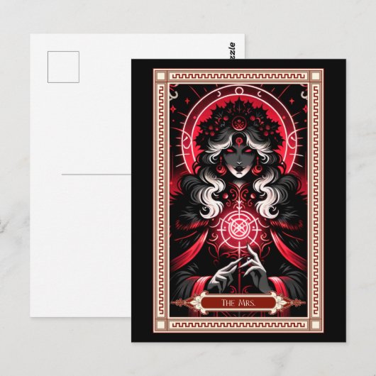 mevrouw Claus TAROT Kaart (Voorkant / Achterkant)