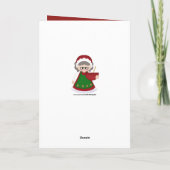 Mevrouw Claus, voeg een kerstkaart toe Feestdagen Kaart (Achterkant)
