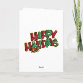 Mevrouw Claus zoent de Kerstman Kaart (Achterkant)