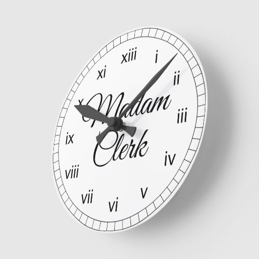 Mevrouw Clerk Ronde Klok (Hoek)