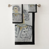 mevrouw Coco Famous Paris Designer Bad Handdoek (Insitu)