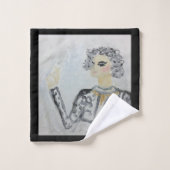 mevrouw Coco Famous Paris Designer Bad Handdoek (Wasdoekje)