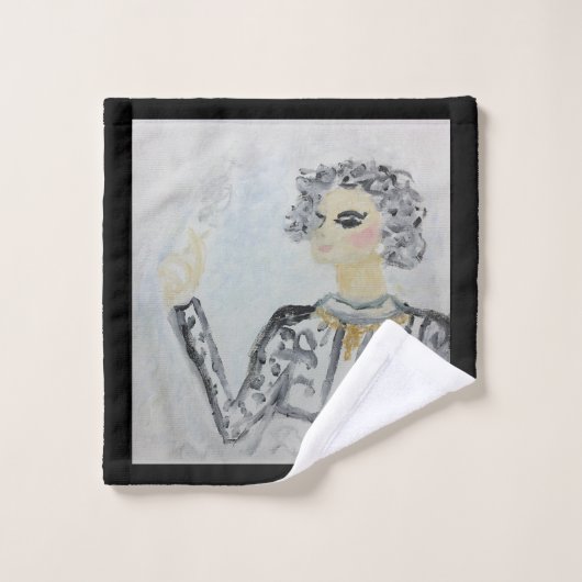 mevrouw Coco Famous Paris Designer Bad Handdoek (Wasdoekje)