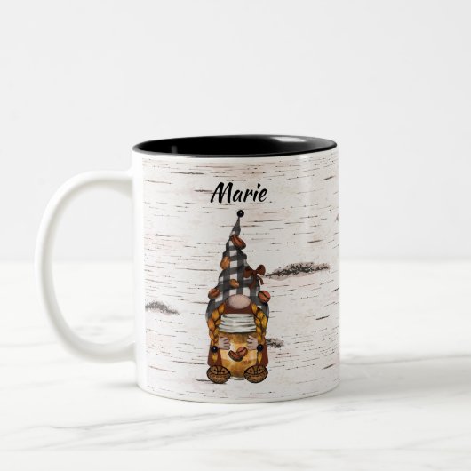 Mevrouw Coffee Gnome Tweekleurige Koffiemok (Links)