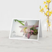 mevrouw condoléances , medeleven in het Frans , ho Kaart (Gele Bloem)