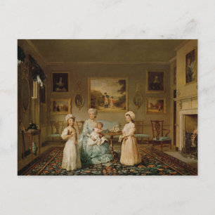 Mevrouw Congreve en haar kinderen Briefkaart