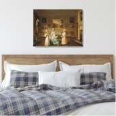 Mevrouw Congreve en haar kinderen Canvas Afdruk (Insitu (Slaapkamer))