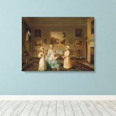 Mevrouw Congreve en haar kinderen Canvas Afdruk (Insitu (Houten vloer))