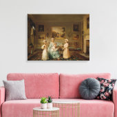 Mevrouw Congreve en haar kinderen Canvas Afdruk (Insitu (Woonkamer))
