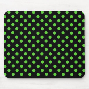 Mevrouw Cookies Green Spot Polka Dot Mousepad Muismat