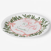 Mevrouw Coquette Mistletoe Bruidsmeisjesfeest Papieren Bordje (Gekanteld)