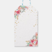 Mevrouw, dank u labels Vrijgezellenfeest Reizen Cadeaulabel (Achterkant)