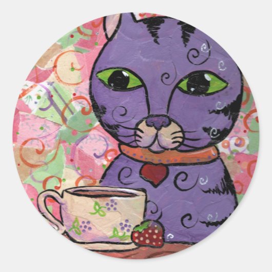 Mevrouw Dashwood Ronde Sticker (Voorkant)