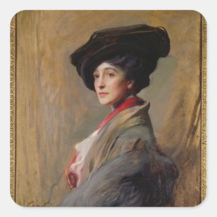 Mevrouw David Beatty, later de gravin Beatty Vierkante Sticker