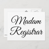 Mevrouw de griffier briefkaart (Voorkant / Achterkant)