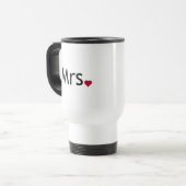 Mevrouw - de helft van de heer en mevrouw set reisbeker (Voorkant links)