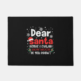 Mevrouw de Kerstman, hoeveel weet u? Deurmat