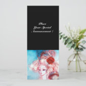 Mevrouw de POMPADOUR , Chique goud verkleedfeestje Kaart (Staand voorkant)